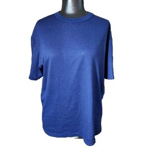 Road Runner Women's Blue Crew Neck T-Shirt Large